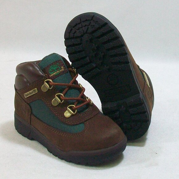 TIMBERLAND 16837 Toddler BrownOliver FIELD BOOT beef &Broccoli water resistant - Picture 1 of 5